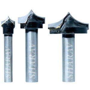 Brazed Carbide Cnc Router Molding Membrane Wooden Door V Carving Half Round Tools For Cnc Router Ovolo bit