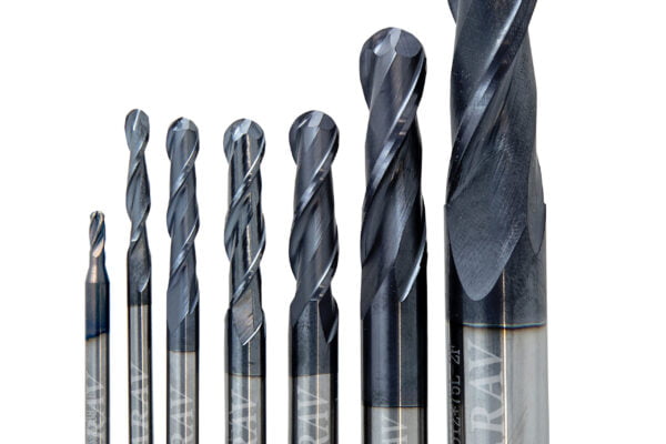 2Flute Solid Carbide Spiral Ballnose Endmill 2d 3d Carving Cutting on Wood & MDF tools cutter For cnc Router